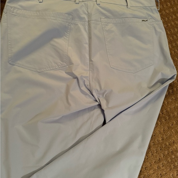Mens light blue light weight straight leg pants size 38x30 by Ralph Lauren - Picture 3 of 4